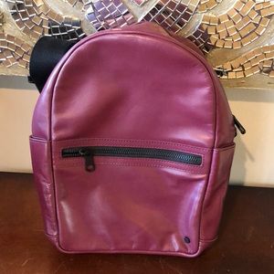 Leather State cross body Bag- single strap-12 in L- 9in W- worn 2x